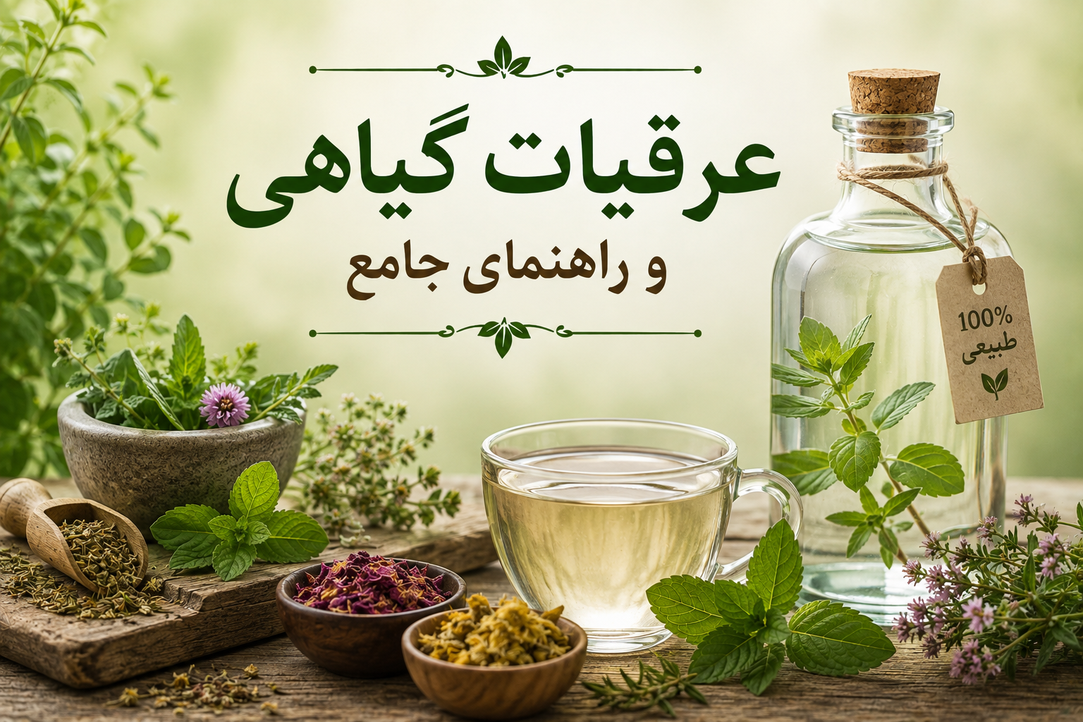 عرقیات گیاهی و  راهنمای جامع